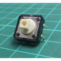Microswitch TACT, SPST-NO, pole: 2, 0.05A, 12VDC, THT, 0.69N