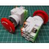Switch, Emergency Stop, Normally Closed, DPST, 600V, 10A