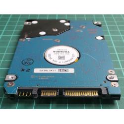 Complete Disk, PCB: G5B001851000-A, MK8037GSX, HDD2D61 F ZL01 TOSHIBA, 80GB, 2.5", SATA