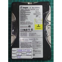 USED, Hard Disk, Seagate, U6, ST320410A, P/N: 9T7001-303, Firmware: 3.60, Desktop, IDE, 20GB