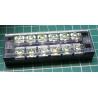Screw Terminal, 12 Terminals (6 Channels), upto 6mm2 wire, 600V, 25A