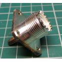 N Type connector, male, Panel Mount