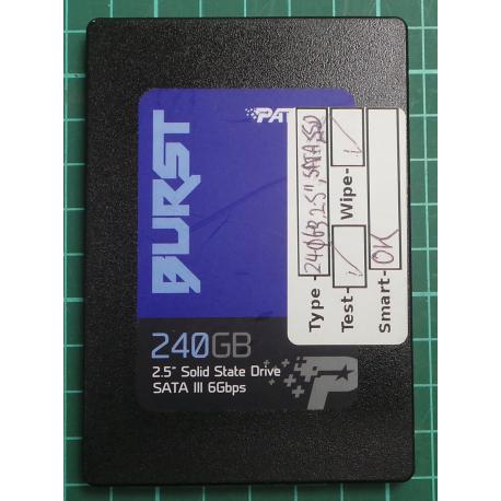 USED, SSD Hard Disk, BURST, PBU240GS25SSDR PE000542, 240GB, 2.5", SATA