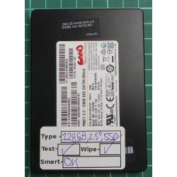 USED, SSD Hard Disk, MZ-7LN1280, P/N: MZ7LN128HCHP-000H1, 128GB, 2.5", SATA