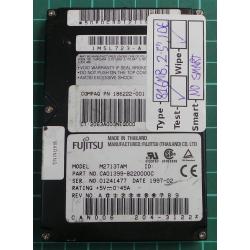 USED, Hard Disk, FUJITSU, M2713TAM, P/N: CA01399-B220000C, Laptop, IDE, 816MB