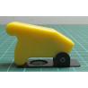 Hinged cover for Toggle Switch, 12mm diameter hole, Yellow