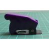 Hinged cover for Toggle Switch, 12mm diameter hole, Purple