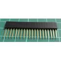 20 pin socket strip, 2.54mm Pitch, for PCB