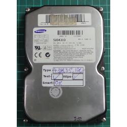 USED, Hard Disk, SAMSUNG, SV0431D, Desktop, IDE, 4.3GB