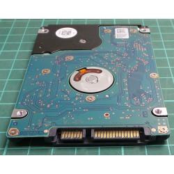 Complete Disk, CHIP: 0J24163-DA5261A-MzK408-D276, HGST, HTS725050A7E630, Z7K500-500, P/N: 0J32735, 500GB, 2.5", SATA