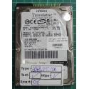 USED, Hard Disk, HITACHI, IC25N060ATMR04-0, P/N: 08K0863, Laptop, IDE, 60GB