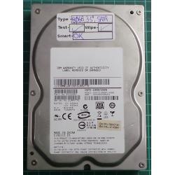 USED, Hard Disk, IBM, HDS721680PLA380, P/N: 0A33984, Desktop, SATA, 80GB