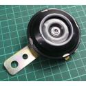 Car Horn, 12V, 115dB/m, disk, 65mm