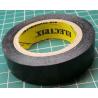 Insulating tape, 0.13 x 15mm x 10m, Black