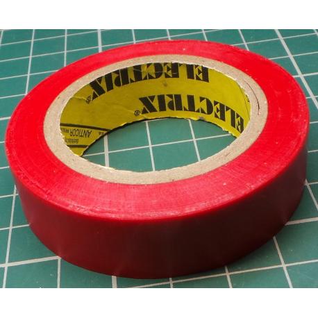 Insulating tape 0,13x15mmx10m ANTICOR - Red 