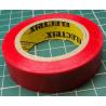 Insulating tape, 0.13 x 15mm x 10m, Red 