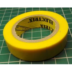 Insulating tape 0,13x15mmx10m ANTICOR - Yellow 