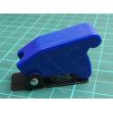 Hinged cover for Toggle Switch, 12mm diameter hole, Blue