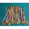 Bag of Mixed Colour wires, Faston + 15cm wire , 16AWG, 450g