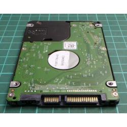 Complete Disk, PCB: 2060-771959-000 Rev A, WD5000LPVX, WD Blue, WD5000LPVX-75V0TT0, 500GB, 2.5", SATA