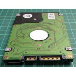 Complete Disk, CHIP: 0A54296-DA1803A-X38817-6PW2, HITACHI, 5K250-250, HTS542525K9SA00, P/N: 0A54876, 250GB, 2.5", SATA
