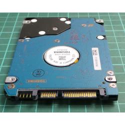 Complete Disk, PCB: G5B0015-90000-A, TOSHIBA, MK6034GSX, HDD2D35 F ZL01 S, 60GB, 2.5", SATA