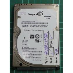 USED, Hard Disk, Seagate, Momentus, ST9750420AS, P/N: 9RT14G-285, Firmware: 0002SDM1, Laptop, SATA, 750GB