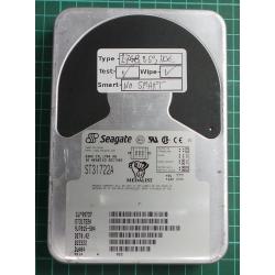 USED, Hard Disk, Seagate, Medalist, ST31722A, P/N: 9J7015-504, Desktop, IDE, 1.7GB