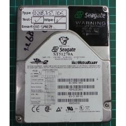 USED, Hard Disk, Seagate, Medalist, ST51270A, P/N: 9C2005-001, Desktop, IDE, 1.2GB