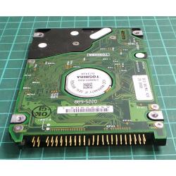 Complete Disk, PCB: B360220-22010-A, MK2018GAP, TOSHIBA, HDD2164 H ZE01 T, 20GB, 2.5", IDE