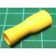 Spade Connector, Female, 6.3mm, yellow