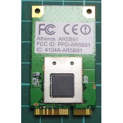 WMD004, USED, MINI PCI EXPRES WIFI CARD, ATHEROS, AR5B91