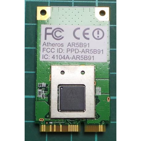 WMD004, USED, MINI PCI EXPRES WIFI CARD, ATHEROS, AR5B91