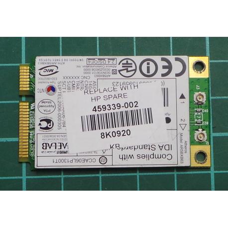 WMD010, USED MINI PCI EXPRESS WIFI CARD, 459339-002