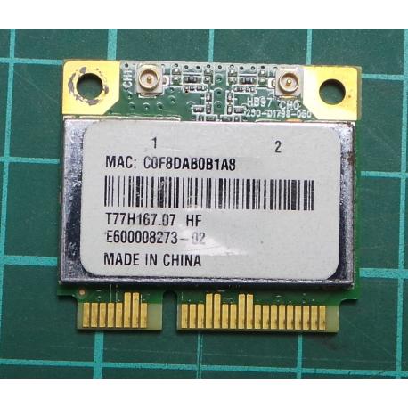 WMD029, USED MINI PCI EXPRESS WIFI CARD, Atheros AR5B97