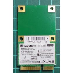 WMD007, USED MINI PCI EXPRESS WIFI CARD, ATHEROS AR5B95