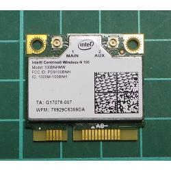 WMD019, USED MINI PCI EXPRESS WIFI CARD, INTEL, 100BNHMW