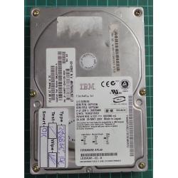 USED, Hard Disk, IBM, Fireball, P/N: 06P5240, Desktop, IDE, 20GB