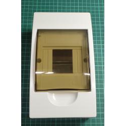 Din Rail Fusebox, TSM-4, Plastic 1x4P wall-mounted