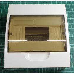 Din Rail Fusebox, TSM-8, Plastic 1x8P wall-mounted