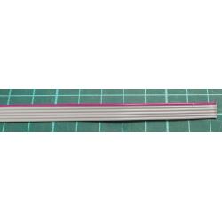 Wire: ribbon, 1.27mm, stranded, Cu, unshielded, PVC, grey, 30.5m