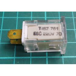 Panel Indicator, 220V, Square, T-ISZ-73, NOS