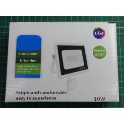 Floodlight, LED, 10W, With PIR, GR1047