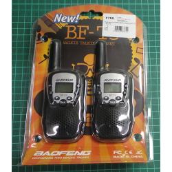 PMR 446MHz radio Baofeng BF-T3, set of 2, 3km clear air, 1km in the city