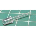 LED, UV/Purple, 5mm, 1200mCd, 3-3.2V, 20mA, 30deg