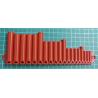 Wall mount Drill bit holder, 1-10mm (0.5mm steps), Printed in ABS
