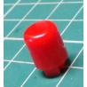 Button for microswitch, for 4x4mm mounts, Red