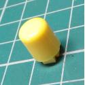 Button for microswitch, for 4x4mm mounts, yellow