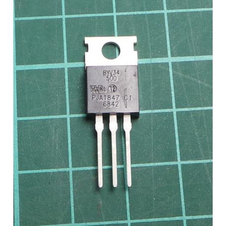 Dioda: usměrňovací, THT, 500V, 10Ax2, tuba, Ifsm: 132A, Ufmax: 0,87V