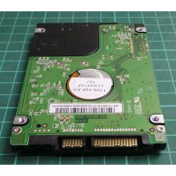 Complete Disk, PCB: 2060-701499-005, Rev P1, WD1600BEVT, WD Scorpio, WD1600BEVT-75ZCT2, 160GB, 2.5", SATA